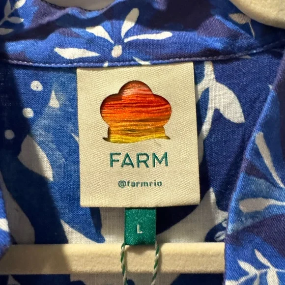 Blue and White Farm Rio Floral Maxi Dress - NWT - Picture 6 of 6